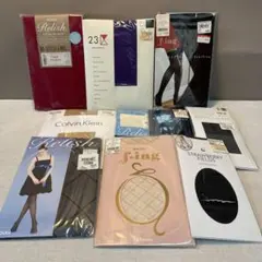 『未開封』10点柄入りタイツ・ストッキングなど　まとめ売り