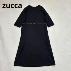 お値下げ不可 ZUCCa ボタンタックT/ワンピース ブラック M - メルカリ