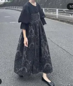 lyta リタ ジャガードボリュームキャミワンピース