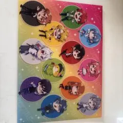 カラフルピーチ 全員集合フタ付きクリアファイル