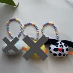 mojojojoビーズチェーン付きフェイスマスコット　【１つ売りです】