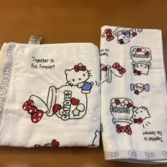 Hello Kitty キャンディ柄 バスタオル＆フェイスタオルのサムネイル