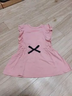 seraph セラフ フリル袖 ノースリーブカットソー 130サイズ ピンク色