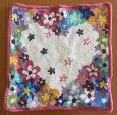 美品 Arte-Molle 花卉圖案心形手帕