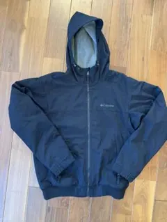 Columbia フリース裏地 フード付きジャケット L 黒