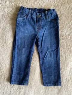 H&M ストレッチデニム ダークブルーパンツ 90cm