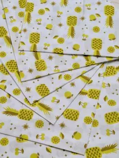 A1114　くだもの柄 100cm×50cm　コットン100% 5枚組