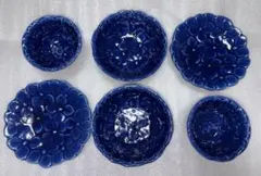 新品　紫陽花　お皿　6点セット　アジサイ　セリア食器まとめてのサムネイル