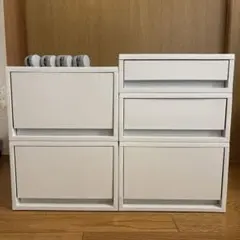 MUJI 無印良品　再生ポリプロピレン入り小物収納ケース　大中小　まとめ売り