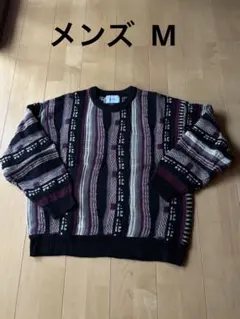 CONFIRM メンズ マルチカラー ストライプ ニット M