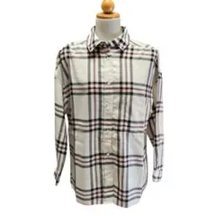 INED イネド チェックシャツ 7号 S 日本製 美品 タータンチェック 長袖のサムネイル