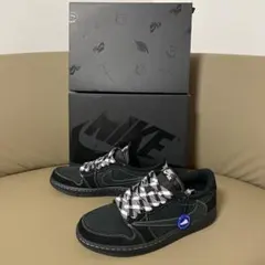 TravisScott×Nike AJ1 Low 'Black Phantom'