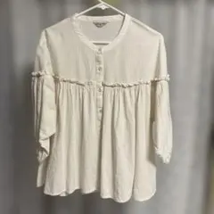サマンサモスモス七分袖ブラウス、サイズフリー
