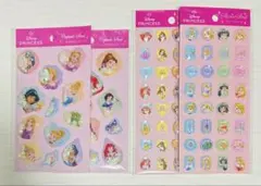 Disney Princess　カプセルシール　ストーンシール　４セット