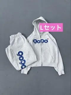 9090 OG Logo Assort Zip セットアップ heather L