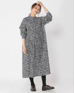 デニム ロングワンピース