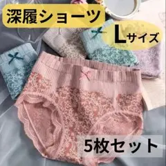 ■【新品未使用】レディースショーツ L 5枚セット 深履き ストレッチ 通気性