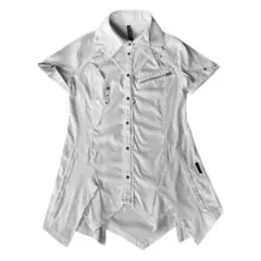 Ozz Cross gothic white stripe shirt