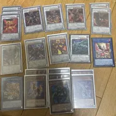 遊戯王　構築済みレッドデーモンズデッキ　ジャックアトラス　スリーブ55枚付き