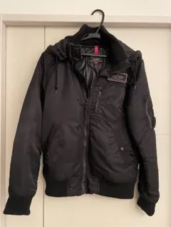 ALFA INDUSTRIES MA-1スタイル ブラックジャケット