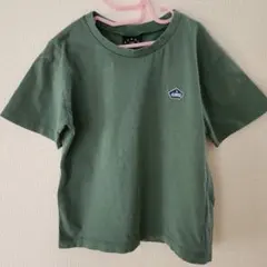 120センチ Tシャツ ワンポイント グリーン