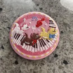 ディズニー刺繍缶バッジ2　おしゃれキャット