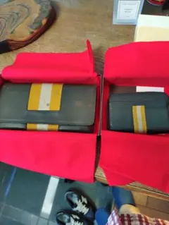 BALLY 二つ折り財布 ブラック/イエローのサムネイル
