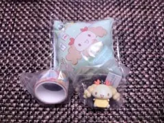 シナモロール　くら寿司　マスキングテープ&フィギュア&クッションチャーム
