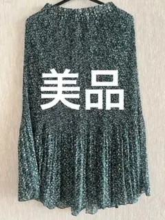 『美品』niko and...（ニコアンド） 花柄プリーツロングスカート