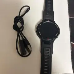 ブラックスマートウォッチ 本体 充電ケーブル付き
