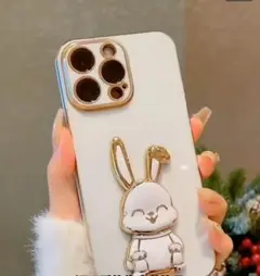iPhoneスマホスタンド　アクセーサリー　カラー： ホワイト＆ローズゴールド