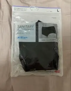 UNIQLO エアリズム吸水サニタリーショーツ Lサイズ　黒
