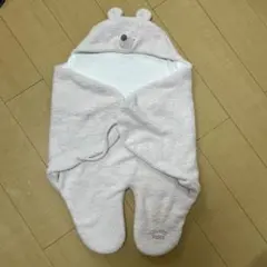 クマ耳付きフードブランケット 70cm