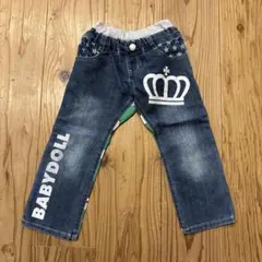 ベビードール ミッキー ジーンズ 100 キッズズボン ボトムス