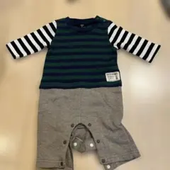 ARTPEANUTS ストライプロンパース 70