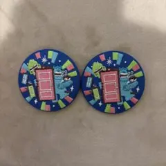 ディズニー刺繍缶バッジ モンスターズインク2個セット