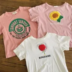breeze 3can4on ベビー Tシャツ 3枚セット 90 保育園　女の子