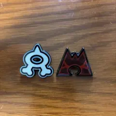 ポケモンセンター SECRET TEAMS ピンバッジ　アクア団　マグマ団
