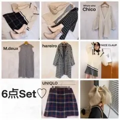 レディース可愛い系コーデ6点セット