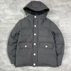 BEAMS ビームス ダウン ジャケット　フード　グレー系　カジュアル　S