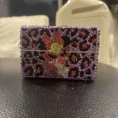 ティッシュケース デコケース ハンドメイド キラキラ パープル - メルカリ