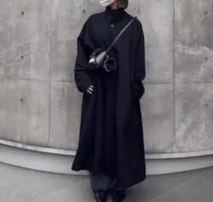 CABaN ウールギャバジン スタンドカラーコート