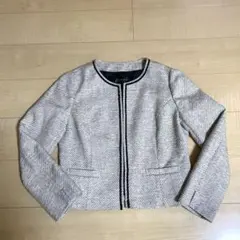 JOYBELLA ノーカラージャケット LLサイズ ホワイト系 セレモニー