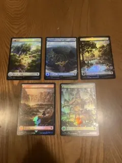 チョコボバンドル 基本土地 チョコボトラック　foil　平地　島　沼　山　森