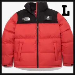 【新品】韓国限定 ノースフェイス ヌプシ ダウンジャケット レッド L 15