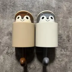 リスの壁掛けフック 2個セットのサムネイル