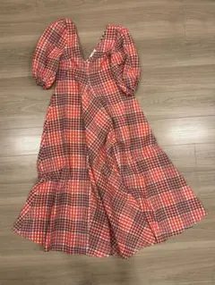 【GANNI】花柄カシュクールワンピース　サイズ36 GANNI】花柄カシュクールワンピース サイズ36 - メルカリ