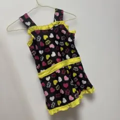 babydollワンピース水着 ハートと王冠柄
