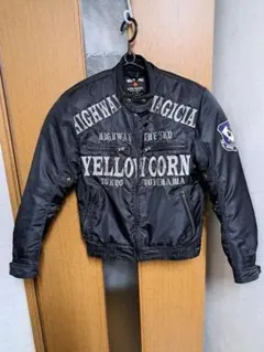 YELLOW CORN ライディングジャケット ブラック秋冬用MEN,S M中古のサムネイル