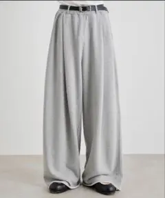 sinss 3タック ワイド リネン タッチ ストレート スラックス M - メルカリ